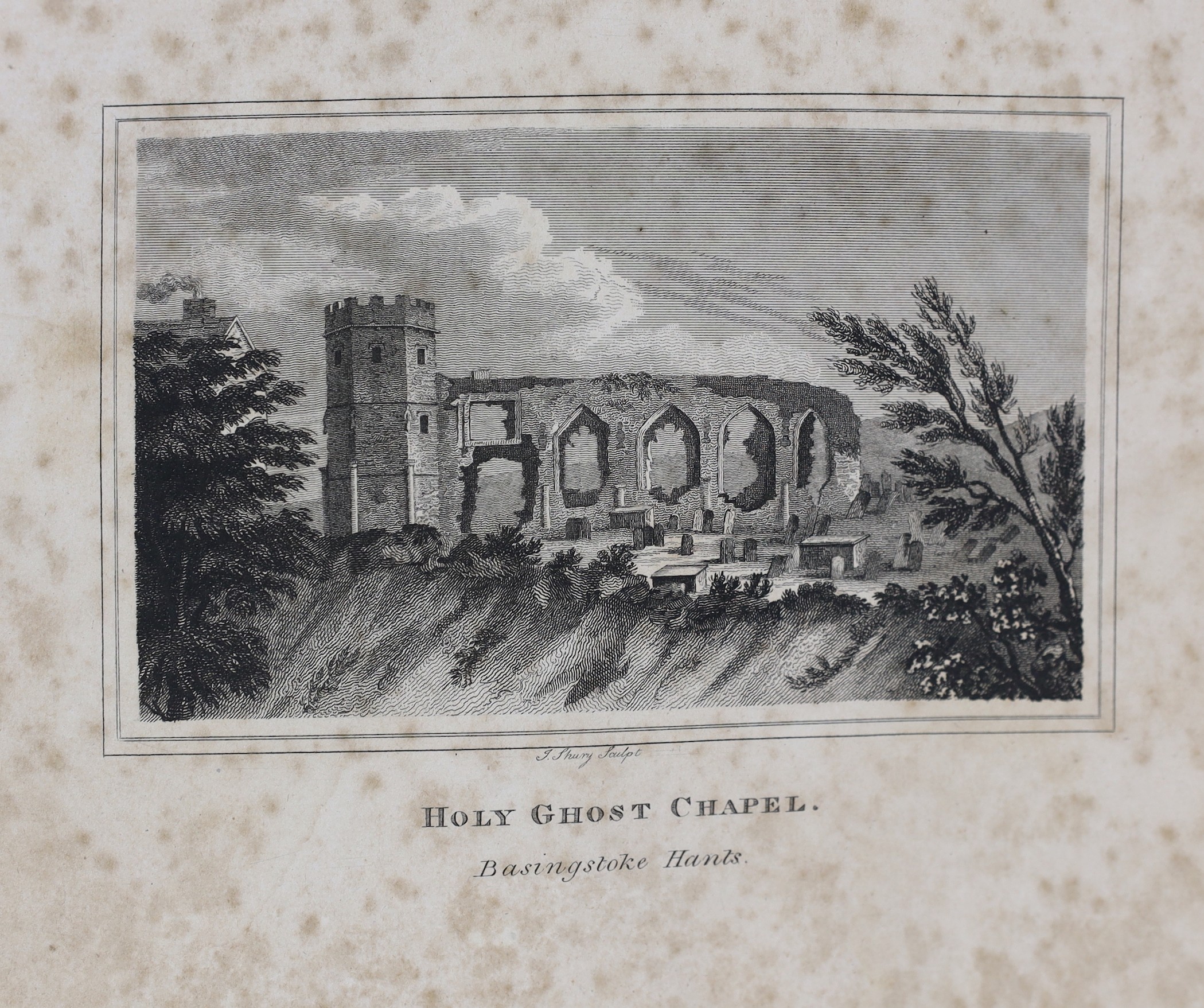 HANTS: Ferrey, Benjamin - The Antiquities of the Priory of Christ-Church, Hants. Consisting of plans, sections, elevations ... accompanied by historical and descriptive accounts ...